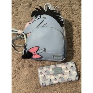 Disney Loungefly Eeyore Mini Backpack & Matching Wallet Set | NWT